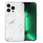 For iPhone 13 Pro IMD Shell Pattern TPU Phone Case(White Marble) - 1