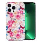 For iPhone 13 Pro IMD Shell Pattern TPU Phone Case(Butterfly Flower) - 1