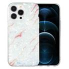 For iPhone 12 Pro Max IMD Shell Pattern TPU Phone Case(White Marble) - 1