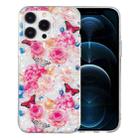 For iPhone 12 Pro IMD Shell Pattern TPU Phone Case(Butterfly Flower) - 1