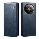 For Realme 12 Pro / 12 Pro+ Oil Wax Crazy Horse Texture Leather Phone Case(Blue) - 1