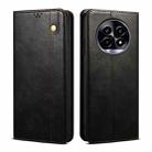 For Realme 13 Pro 5G Global Oil Wax Crazy Horse Texture Leather Phone Case(Black) - 1