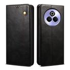 For Realme P3 Pro Oil Wax Crazy Horse Texture Leather Phone Case(Black) - 1