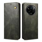 For Realme 14 Pro+ Global Oil Wax Crazy Horse Texture Leather Phone Case(Green) - 1