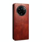 For Realme 14 Pro Global Oil Wax Crazy Horse Texture Leather Phone Case(Brown) - 3