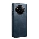 For Realme 14 Pro Global Oil Wax Crazy Horse Texture Leather Phone Case(Blue) - 3