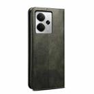 For Realme 14 5G Global Oil Wax Crazy Horse Texture Leather Phone Case(Green) - 3