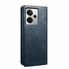 For Realme 14 5G Global Oil Wax Crazy Horse Texture Leather Phone Case(Blue) - 3