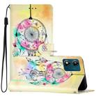 For Motorola Moto E13 Colored Drawing Leather Phone Case(Dream Catcher) - 1