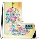 For Motorola Moto G60 Colored Drawing Leather Phone Case(Dream Catcher) - 1