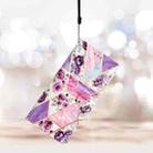 For Motorola Moto G35 Colored Drawing Leather Phone Case(Purple Marble) - 2