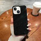 For iPhone 14 /13 Solid Color Wave Texture TPU Phone Case(Black) - 1