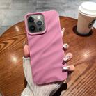 For iPhone 12 Pro Max Solid Color Wave Texture TPU Phone Case(Taro Purple) - 1