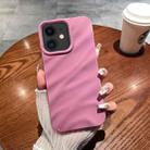 For iPhone 11 Solid Color Wave Texture TPU Phone Case(Taro Purple) - 1