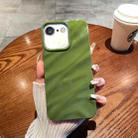 For iPhone SE 2022&2020/8/7/6 Solid Color Wave Texture TPU Phone Case(Green) - 1