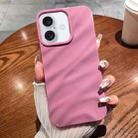 For iPhone 16 Plus Solid Color Wave Texture TPU Phone Case(Taro Purple) - 1