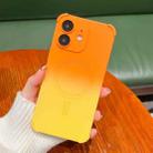 For iPhone 12 Four-Corner Shockproof Gradient TPU Phone Case(Orange Yellow) - 1