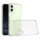 For iPhone 16 Four-Corner Shockproof Clear TPU Phone Case(Transparent) - 1