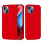 For iPhone 15 Solid Color Silicone Phone Case(Red) - 1