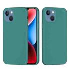 For iPhone 15 Solid Color Silicone Phone Case(Pine Needle Green) - 1