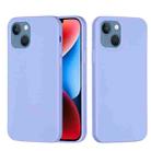 For iPhone 15 Plus Solid Color Silicone Phone Case(Purple) - 1