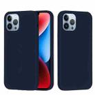 For iPhone 15 Pro Solid Color Silicone Phone Case(Midnight Blue) - 1