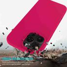 For iPhone 16 Pro Max Solid Color Silicone Phone Case(Rose Red) - 3