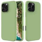 For iPhone 16 Pro Solid Color Silicone Phone Case(Mint Green) - 1