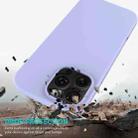 For iPhone 16 Pro Solid Color Silicone Phone Case(Purple) - 3