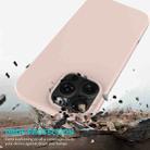 For iPhone 16 Pro Solid Color Silicone Phone Case(Sand Pink) - 3