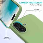 For iPhone 16 Plus Solid Color Silicone Phone Case(Mint Green) - 2