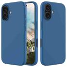 For iPhone 16 Plus Solid Color Silicone Phone Case(Cobalt Blue) - 1