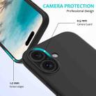 For iPhone 16 Plus Solid Color Silicone Phone Case(Black) - 2