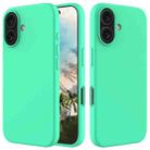 For iPhone 16 Plus Solid Color Silicone Phone Case(Green) - 1