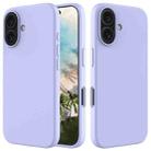 For iPhone 16 Solid Color Silicone Phone Case(Purple) - 1