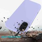 For iPhone 16 Solid Color Silicone Phone Case(Purple) - 3