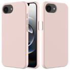 For iPhone 16e Solid Color Silicone Phone Case(Sand Pink) - 1