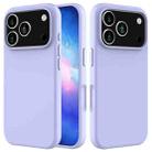 For iPhone 17 Pro Max Solid Color Silicone Phone Case(Purple) - 1