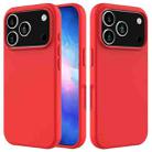 For iPhone 17 Pro Max Solid Color Silicone Phone Case(Red) - 1