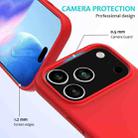 For iPhone 17 Pro Max Solid Color Silicone Phone Case(Red) - 2