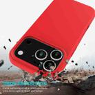For iPhone 17 Pro Max Solid Color Silicone Phone Case(Red) - 3