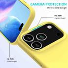 For iPhone 17 Pro Max Solid Color Silicone Phone Case(Lemon Yellow) - 2