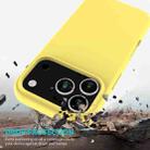 For iPhone 17 Pro Max Solid Color Silicone Phone Case(Lemon Yellow) - 3