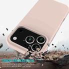 For iPhone 17 Pro Solid Color Silicone Phone Case(Sand Pink) - 3