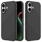 For iPhone 17 Solid Color Silicone Phone Case(Black) - 1