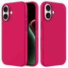 For iPhone 17 Solid Color Silicone Phone Case(Rose Red) - 1