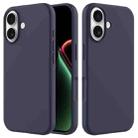 For iPhone 17 Solid Color Silicone Phone Case(Midnight Blue) - 1