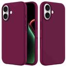 For iPhone 17 Solid Color Silicone Phone Case(Violet) - 1