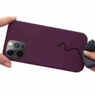 For iPhone 15 Pro Shockproof Silicone Magsafe Phone Case(Plum Color) - 5