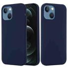 For iPhone 15 Plus Shockproof Silicone Magsafe Phone Case(Navy Blue) - 1